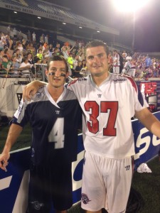 Dan Burns (#4) and Brian Farrell