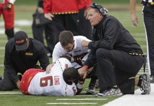 Deon Long Writhing in Pain at Wake Forest