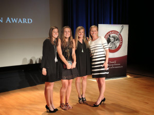 Katie Schwarzmann, Taylor Cummings, Caitlyn McFadden, and Cathy Reese (left to right)